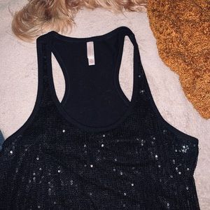 Exhilaration sequin tank